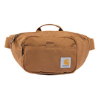 Brown waist bag with Carhartt logo on a white background