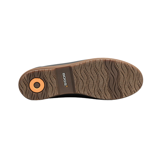 Shoe sole with Bogs logo on a white background