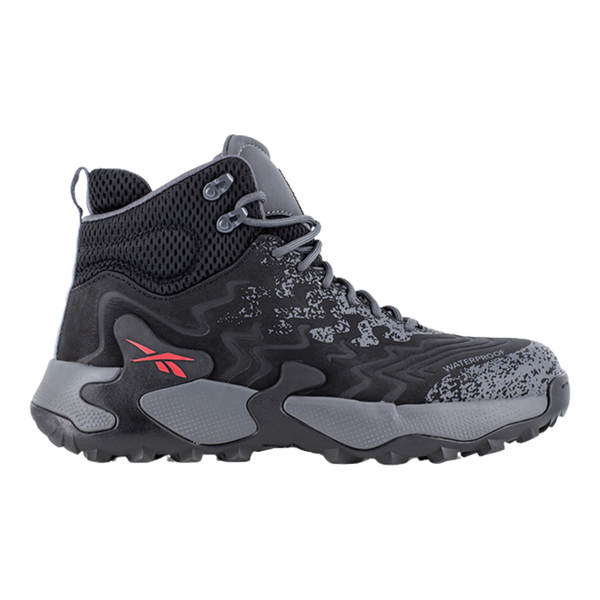 Reebok Work Men's Kitari DMX Work Hiker Boots - Black/Dark Gray Reebok Work Men's Kitari DMX Work Hiker Boots - Black/Dark Gray
