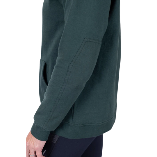 Dark green sweatshirt on a white background