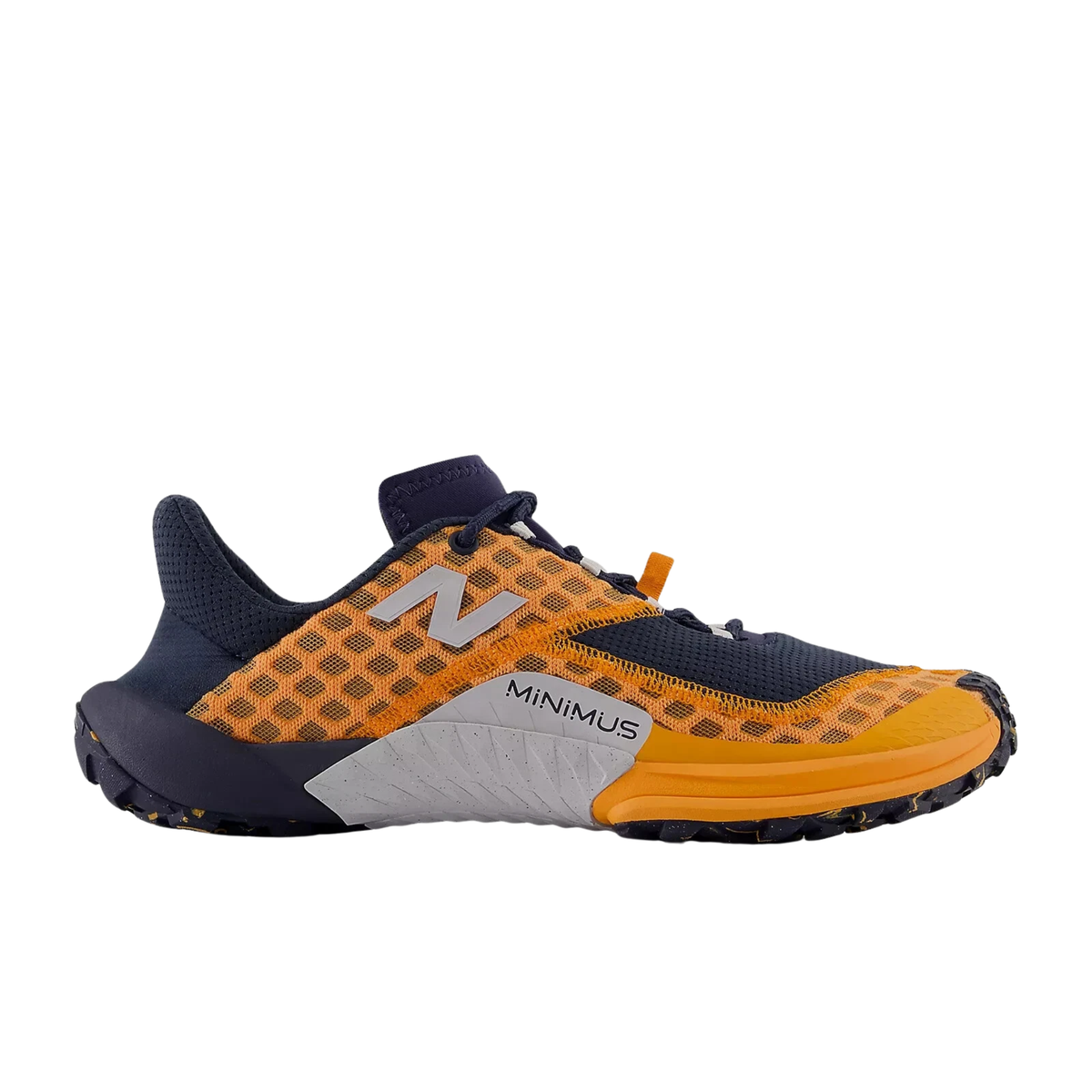 厶―ミン New Balance Men's Minimus Trail Runner Shoes - Midnight/Orange
