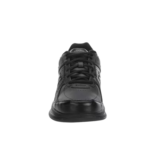 Black athletic shoe on a white background
