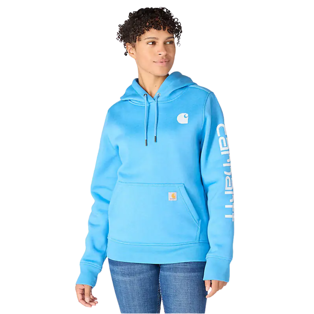 Carhartt Women's Relaxed Fit Midweight Logo Sleeve Graphic Carhartt Women's Relaxed Fit Midweight Logo Sleeve Graphic