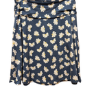 navy skirt with white daisies 