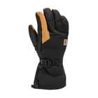 Black and brown glove with Carhartt logo on a white background