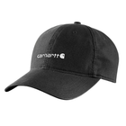 Black cap with Carhartt logo on a white background