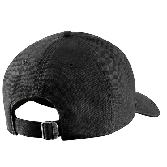 Black baseball cap on a white background