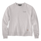 Gray sweatshirt with Carhartt logo on a white background