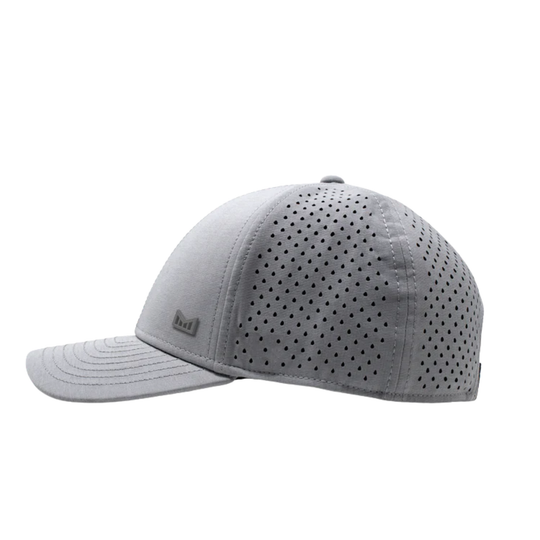 Pair of gray Nike sneakers on a white background