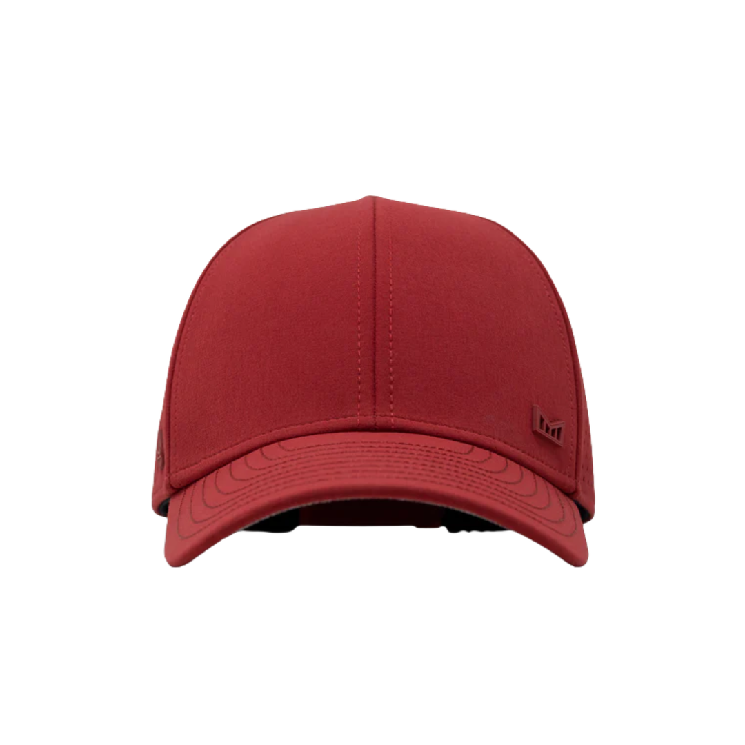 Red baseball cap on a white background