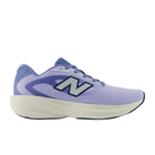 Purple running shoe with New Balance logo on a white background