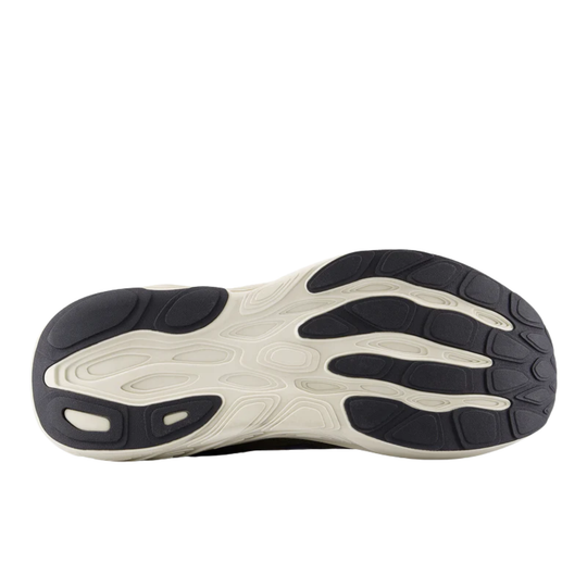 Close-up of a shoe sole with a unique sole design on a white background