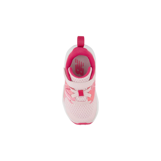 Pink and white sneaker on a white background