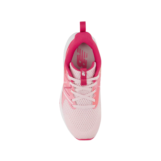 Pink and white sneaker on a white background