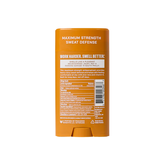 orange 3oz deodorant stick