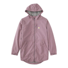Pink raincoat with Carhartt logo on a white background