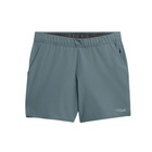 blue shorts with a brand logo on a white background