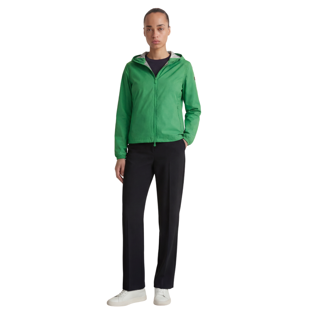 Save The Duck Women's Hooded Stella Jacket - Rainforest Green
