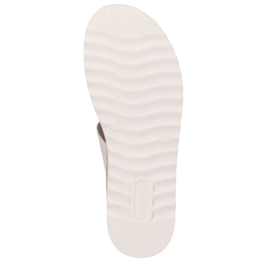 White sandal sole on a white background