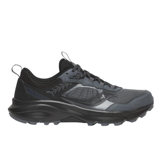 Gray athletic shoe on a white background