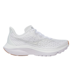 White running shoe on a white background