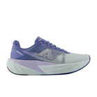 Purple running shoe with New Balance logo on a white background