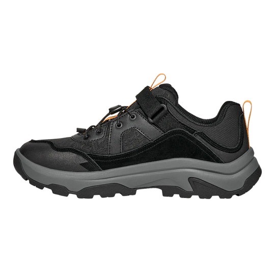 Black and gray sneaker on a white background