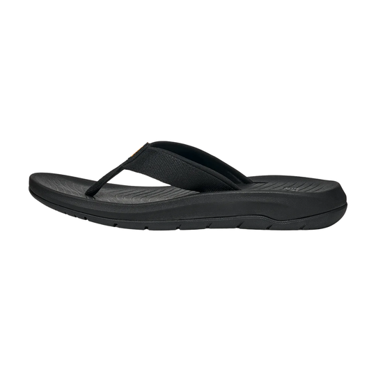 Black sandal on a white background