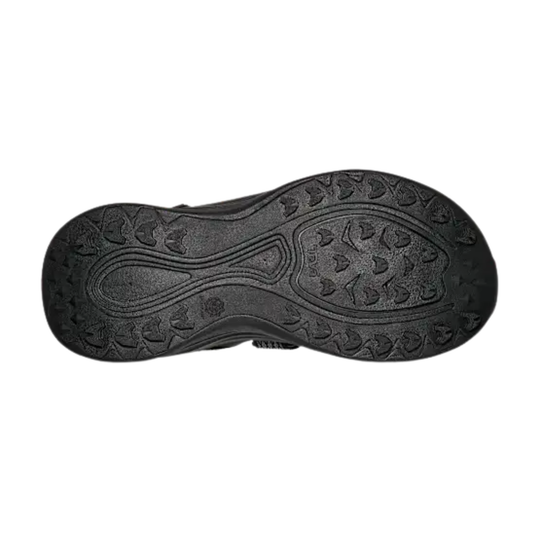 Black sole of a shoe on a white background
