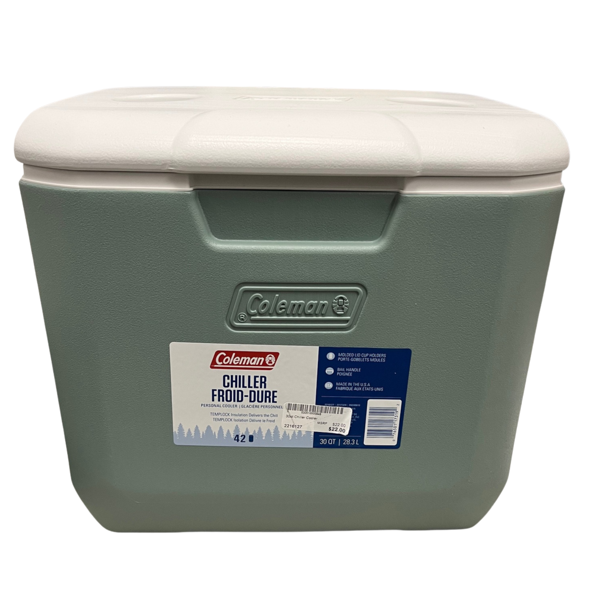 Coleman 30 Quart Chiller Cooler - Green – Lenny's Shoe & Apparel