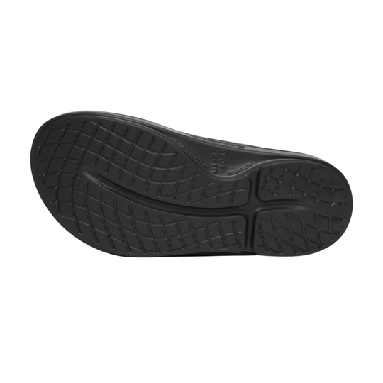 Black shoe sole on a white background