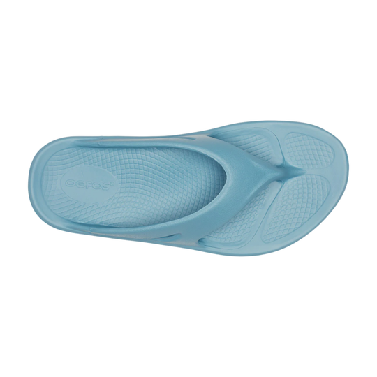 Blue sandal on a white background