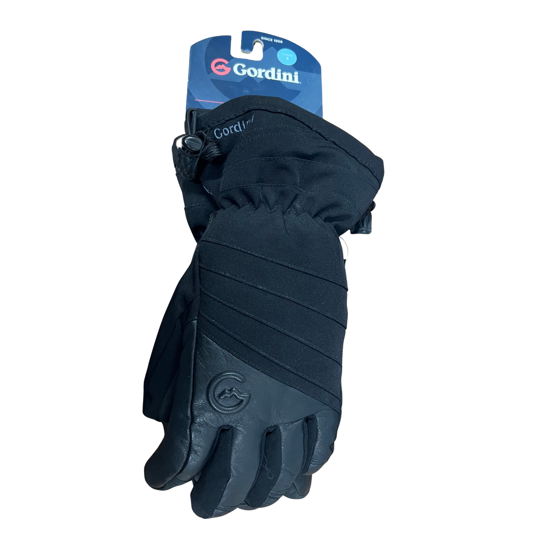 Black glove with Gordini branding on a white background