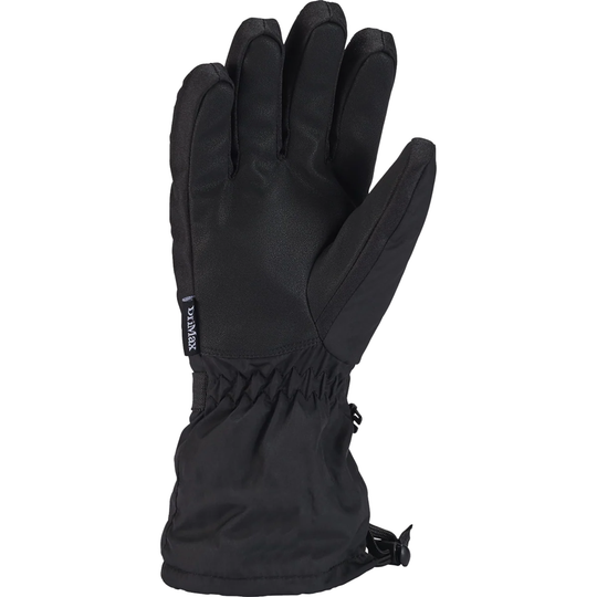 Black glove on a white background