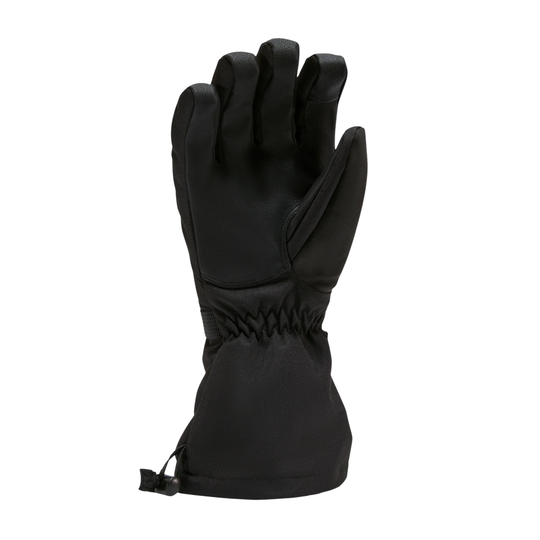 Black glove on a white background