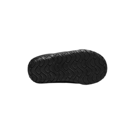 Black sole of a shoe on a white background