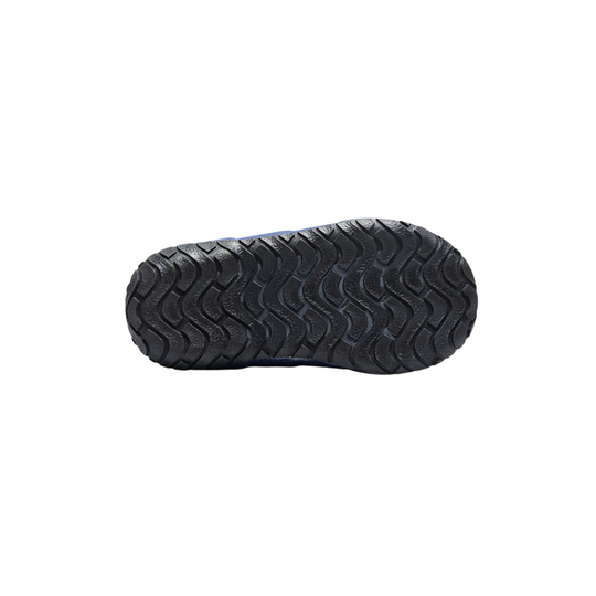 Black sandal sole on a white background