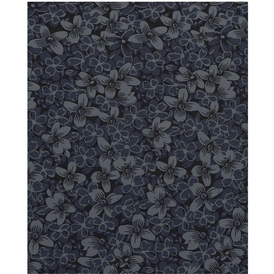 Dark floral pattern on a dark background
