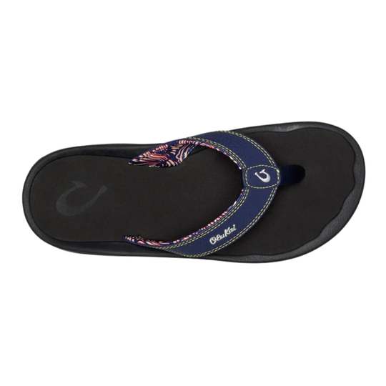 Black sandal on a white background
