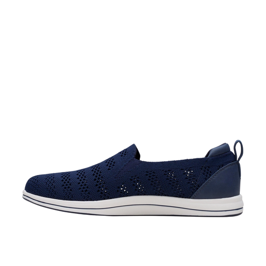 Blue and white sneaker on a white background