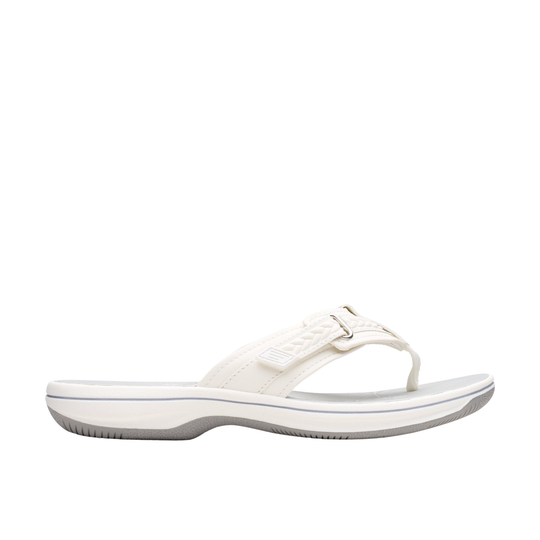 White sandal on a white background