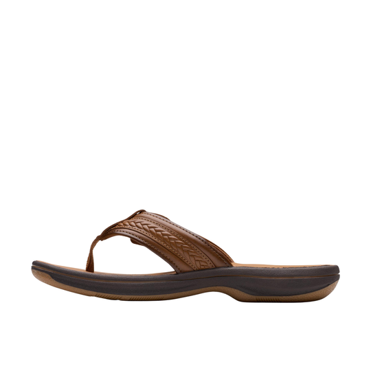Brown sandal on a white background