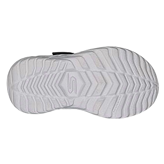 White shoe sole with brand logo on a white background