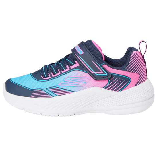 Pink and blue sneaker on a white background