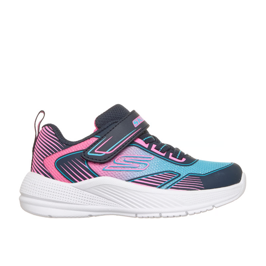 Pink and blue sneaker on a white background