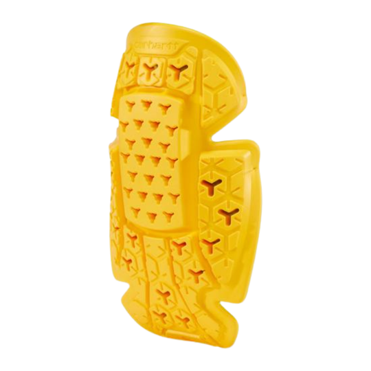 Yellow textured object on a white background