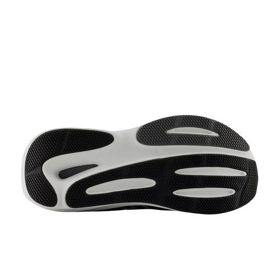 Black and white sole of a shoe on a white background