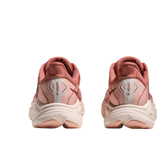 pink rose HOKA shoe on white background