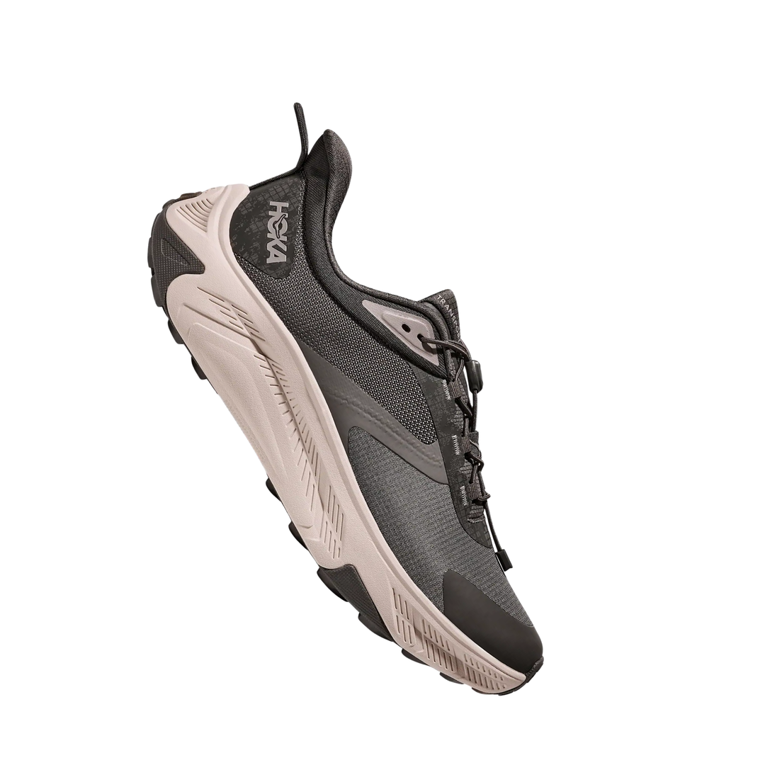 grey and black HOKA shoe