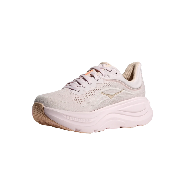 Lilac and orange HOKA shoe